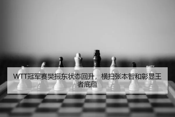 WTT冠军赛樊振东状态回升，横扫张本智和彰显王者底蕴